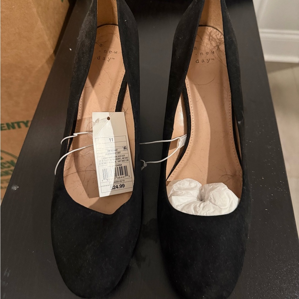 A New Day Classic Black Wedge